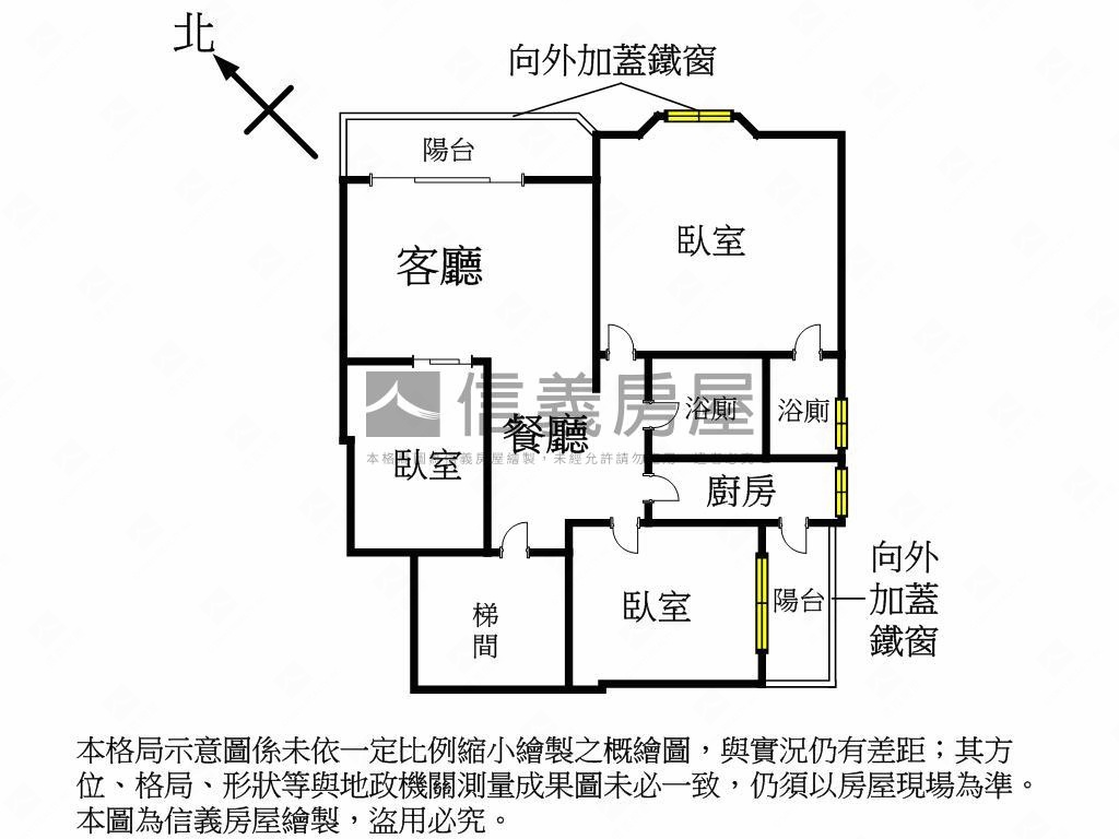 專任！榮耀台北三房房屋室內格局與周邊環境