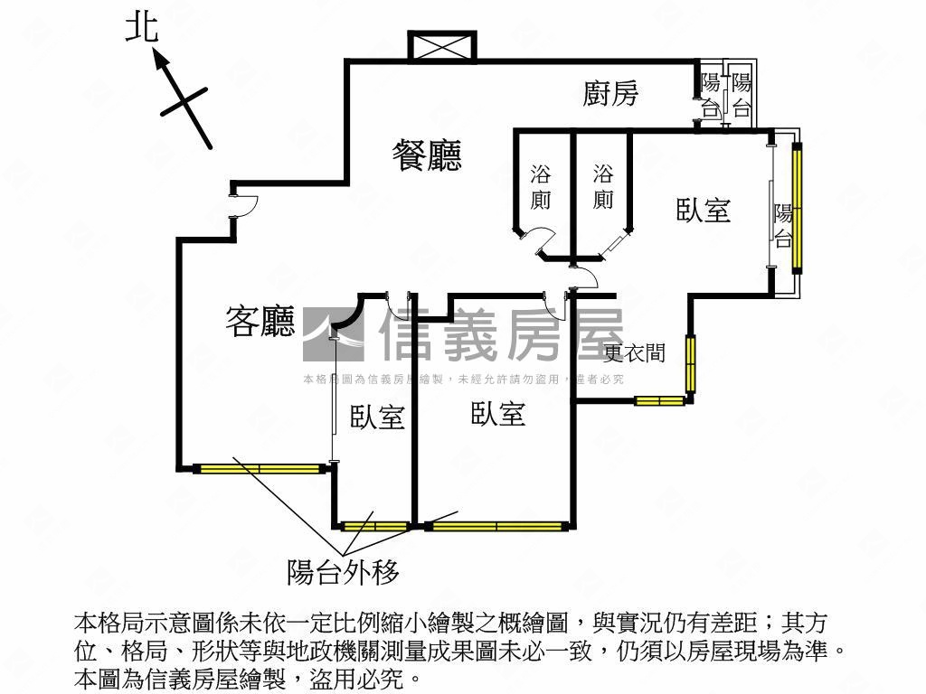 糖安居朝南三房平車房屋室內格局與周邊環境