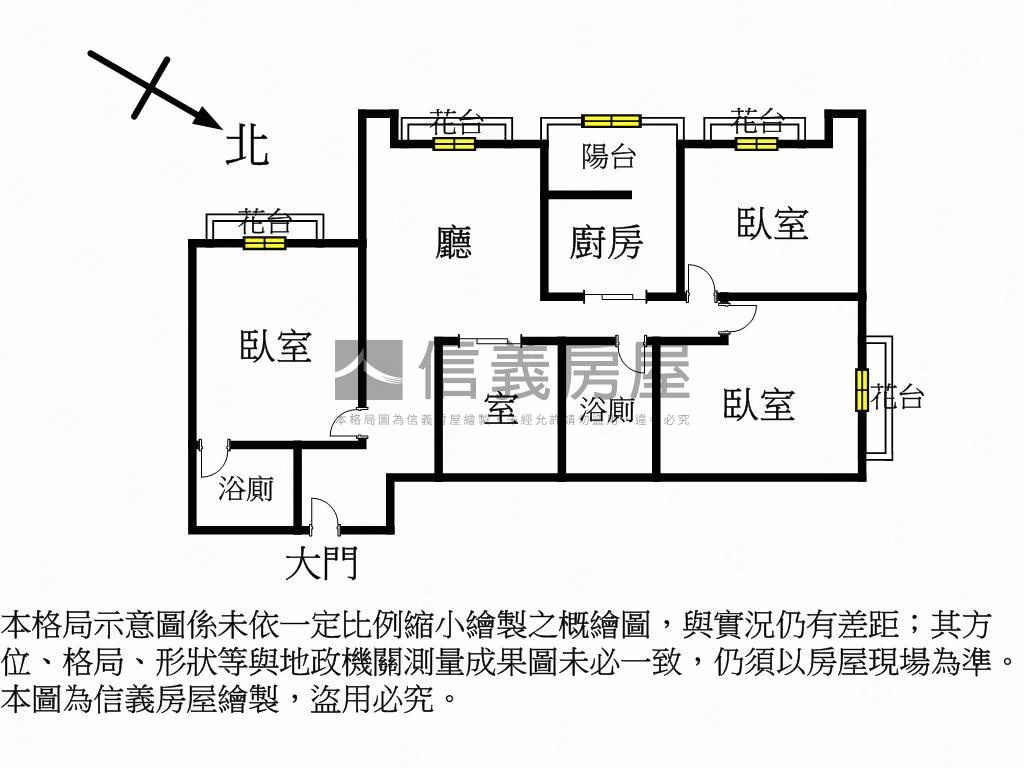 佳昌裝潢三房一和室房屋室內格局與周邊環境
