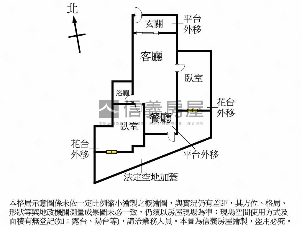 一中商圈一樓雅緻兩房房屋室內格局與周邊環境