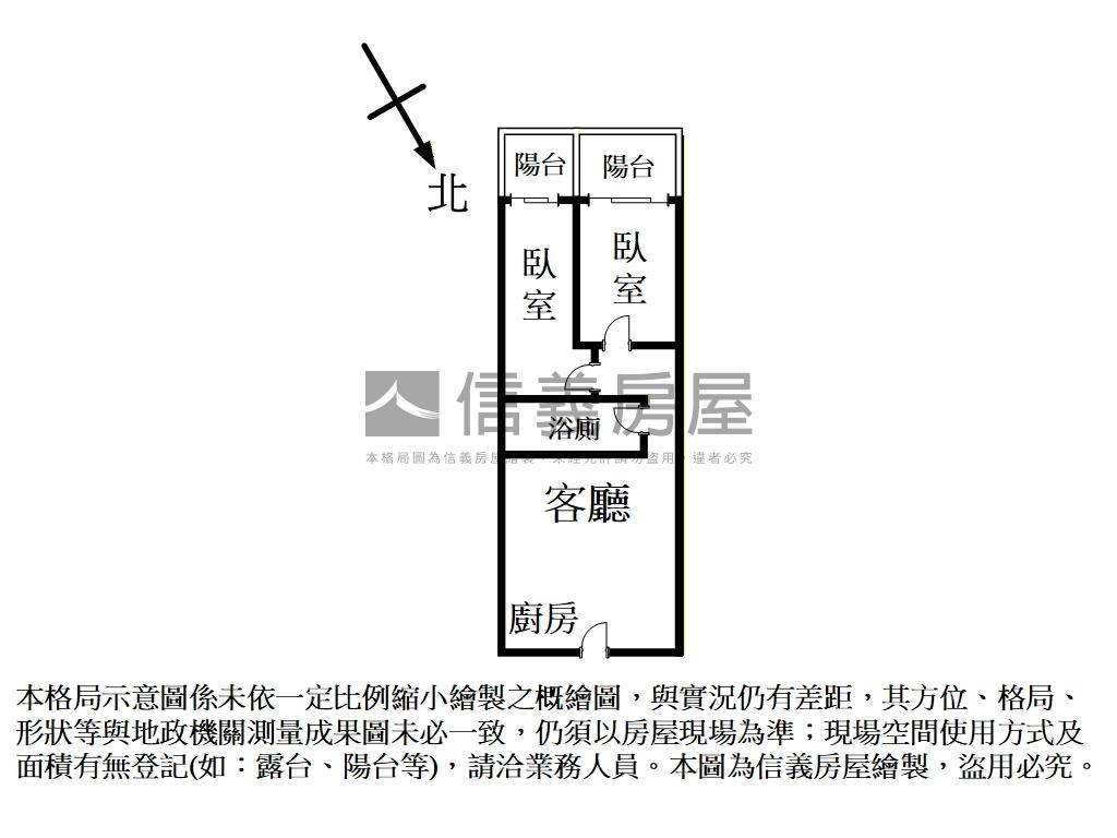 世界花園高樓小資２房房屋室內格局與周邊環境