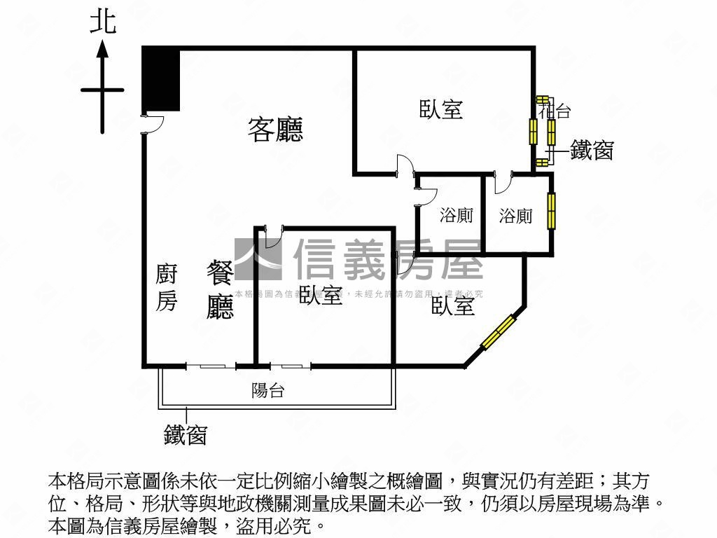 西區近五期親家御苑三房房屋室內格局與周邊環境