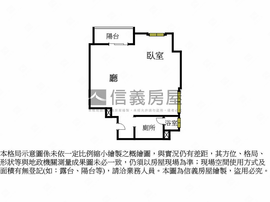 伊邸邊間衛浴有窗房屋室內格局與周邊環境