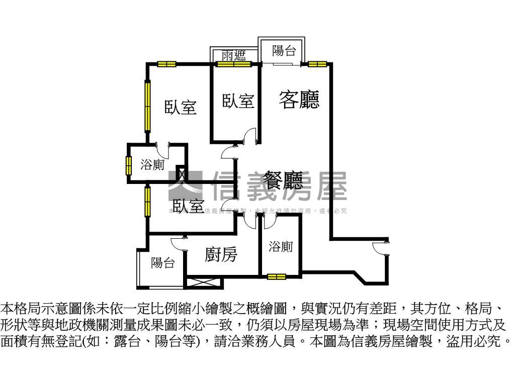 ＣＬＡＳＳＹＨＯＭＥ三房房屋室內格局與周邊環境
