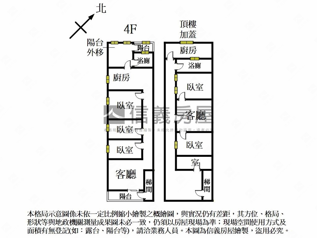 介壽稀有邊間公寓頂加房屋室內格局與周邊環境