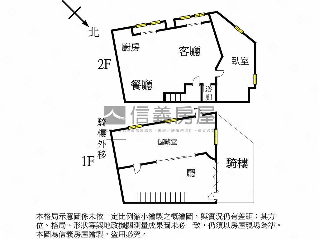 信義三角窗顯眼店面房屋室內格局與周邊環境