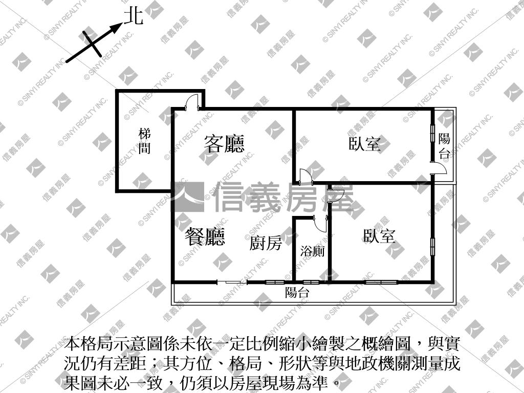 北投稀有公寓三樓房屋室內格局與周邊環境