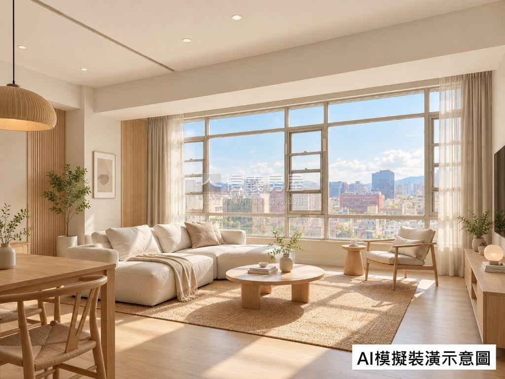 幸運花園明亮景觀高樓房屋室內格局與周邊環境