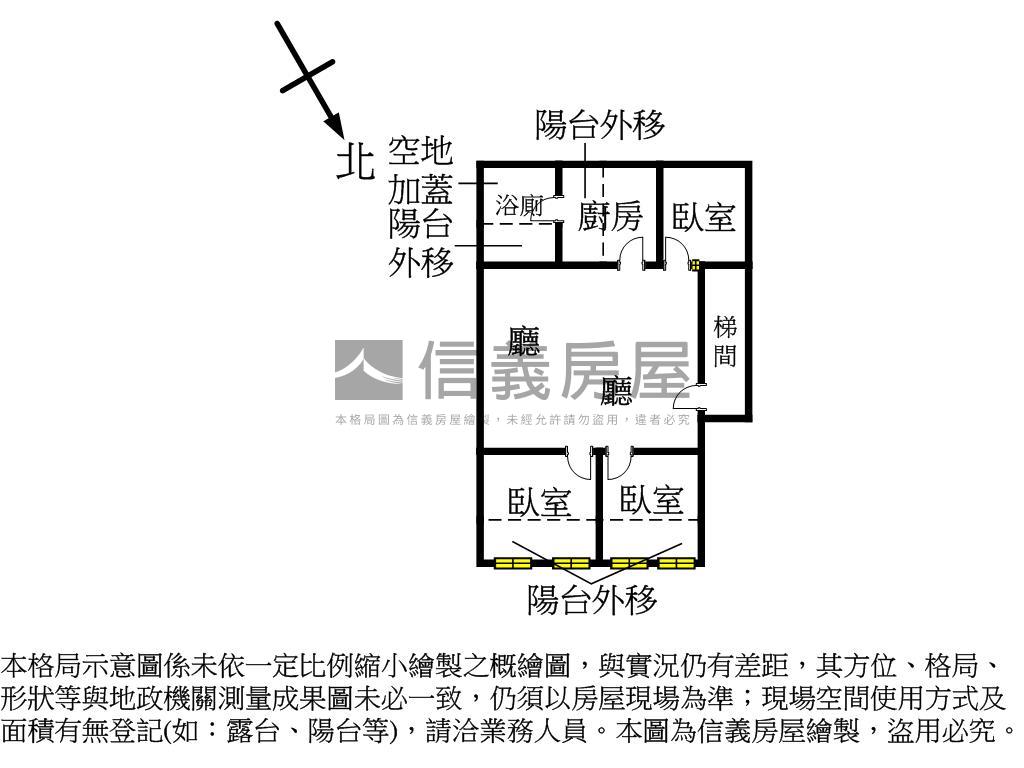 專任裕民方正公寓二樓房屋室內格局與周邊環境