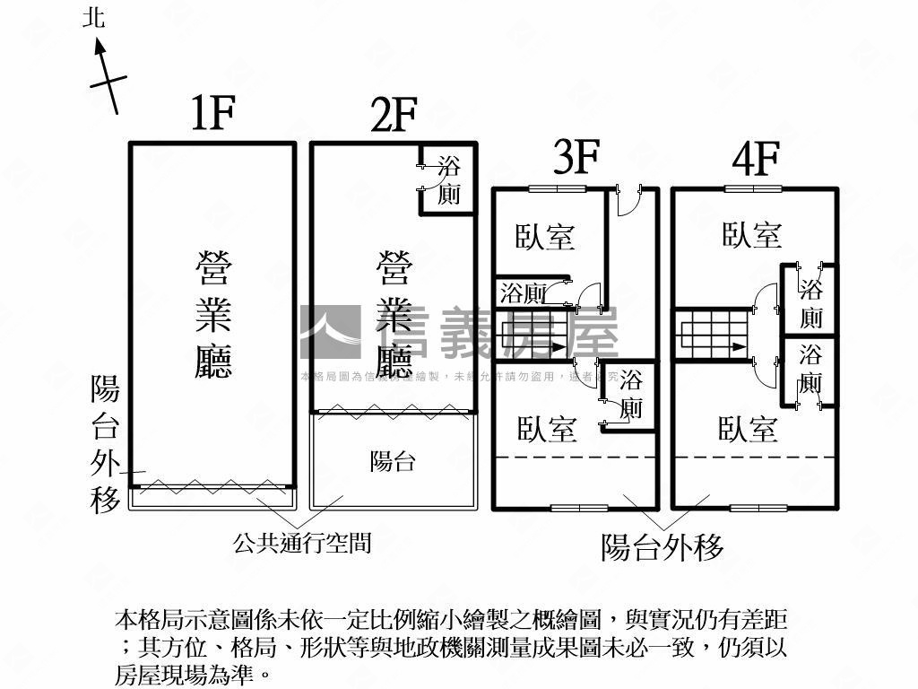 一中益民收租金店房屋室內格局與周邊環境