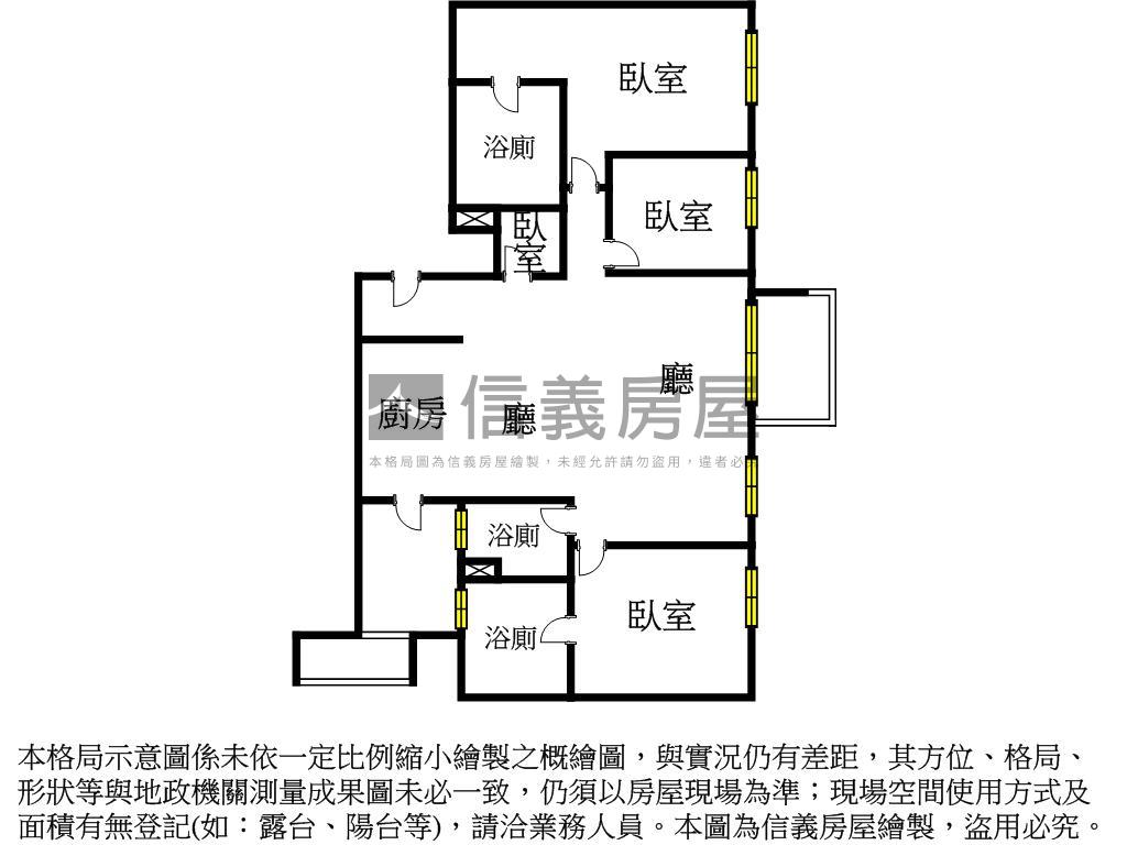 平轉聯悦馨四房Ａ６－１２房屋室內格局與周邊環境