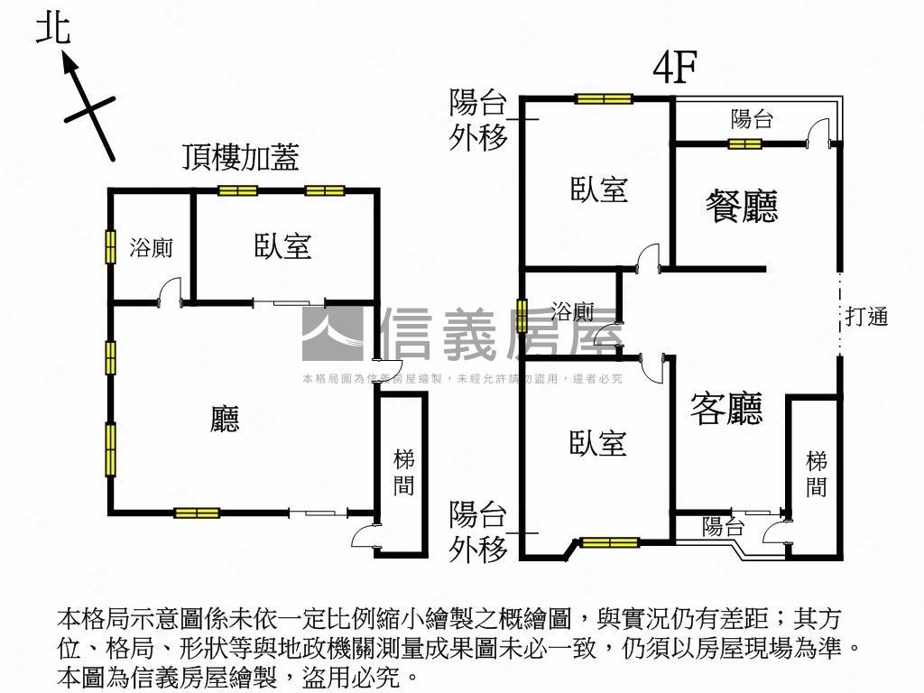 板橋車站邊間公寓頂加房屋室內格局與周邊環境