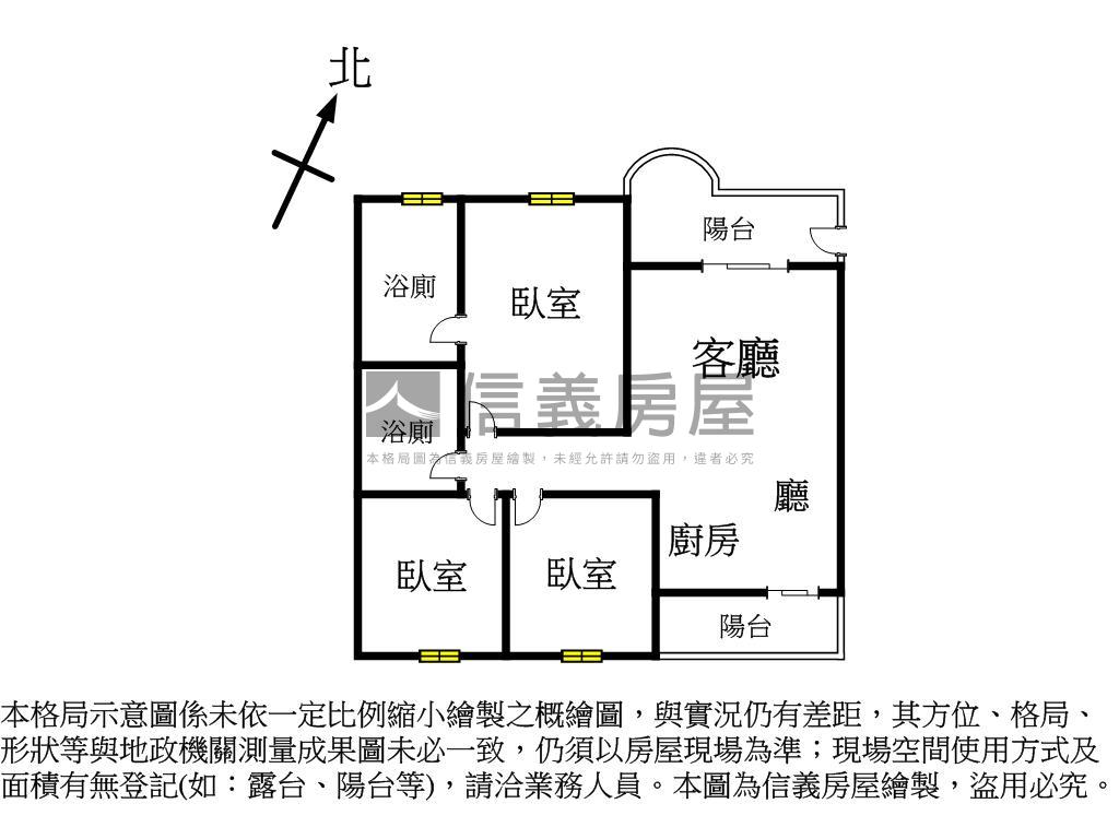 巨蛋全誠三房平車房屋室內格局與周邊環境