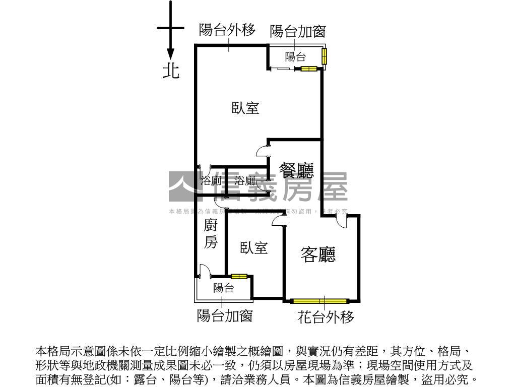 ⭐長江華廈兩房大空間⭐房屋室內格局與周邊環境