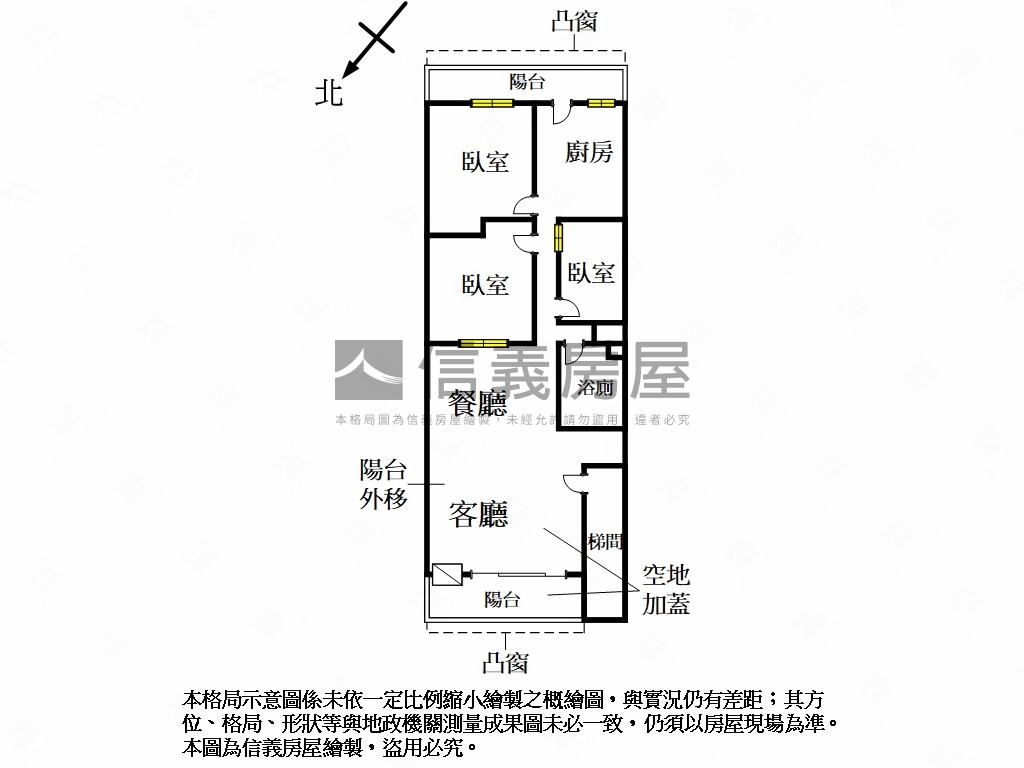 專任捷運前後陽台增建美寓房屋室內格局與周邊環境