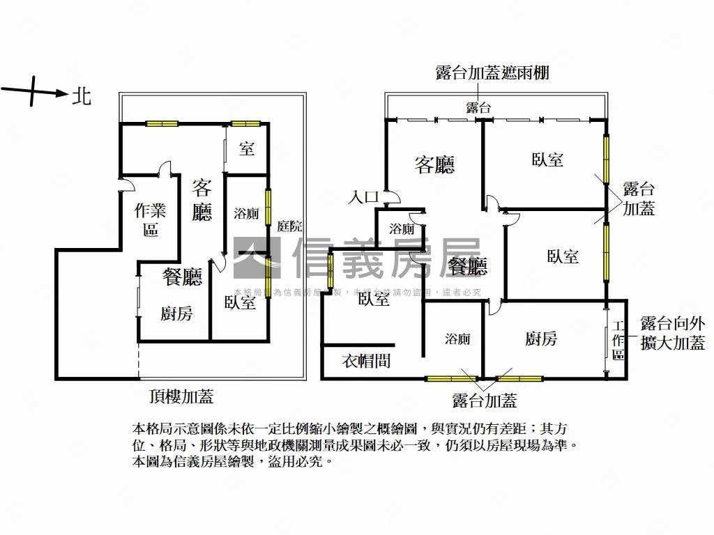 第一社區稀有頂樓戶房屋室內格局與周邊環境