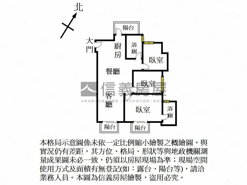 全新沐朝陽三房雙車位房屋室內格局與周邊環境