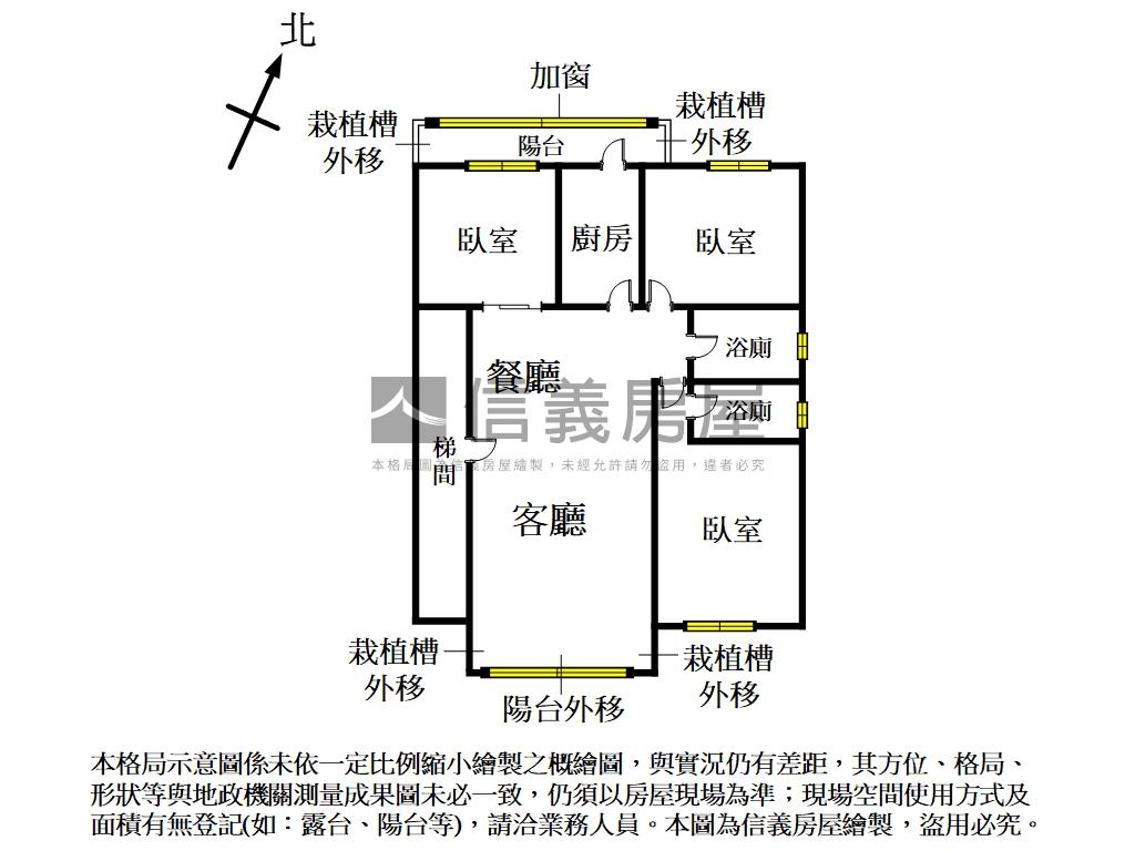 紀念堂採光三房坡平車位房屋室內格局與周邊環境