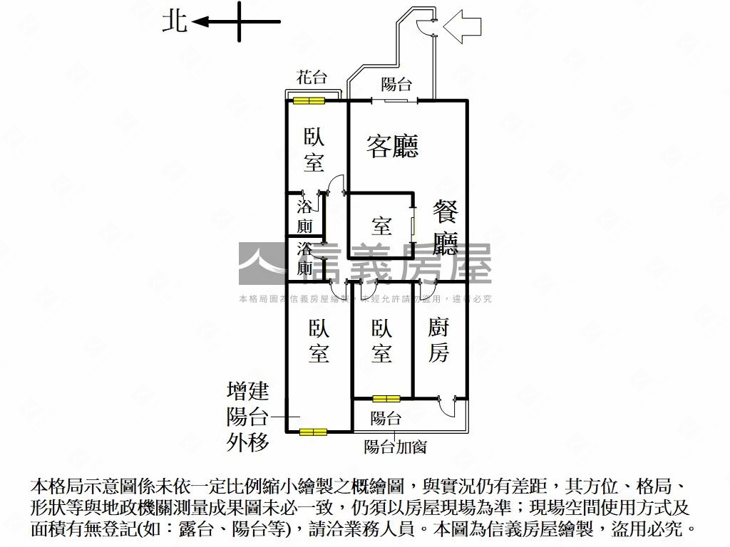 近鼎中河堤商圈三房採光宅房屋室內格局與周邊環境