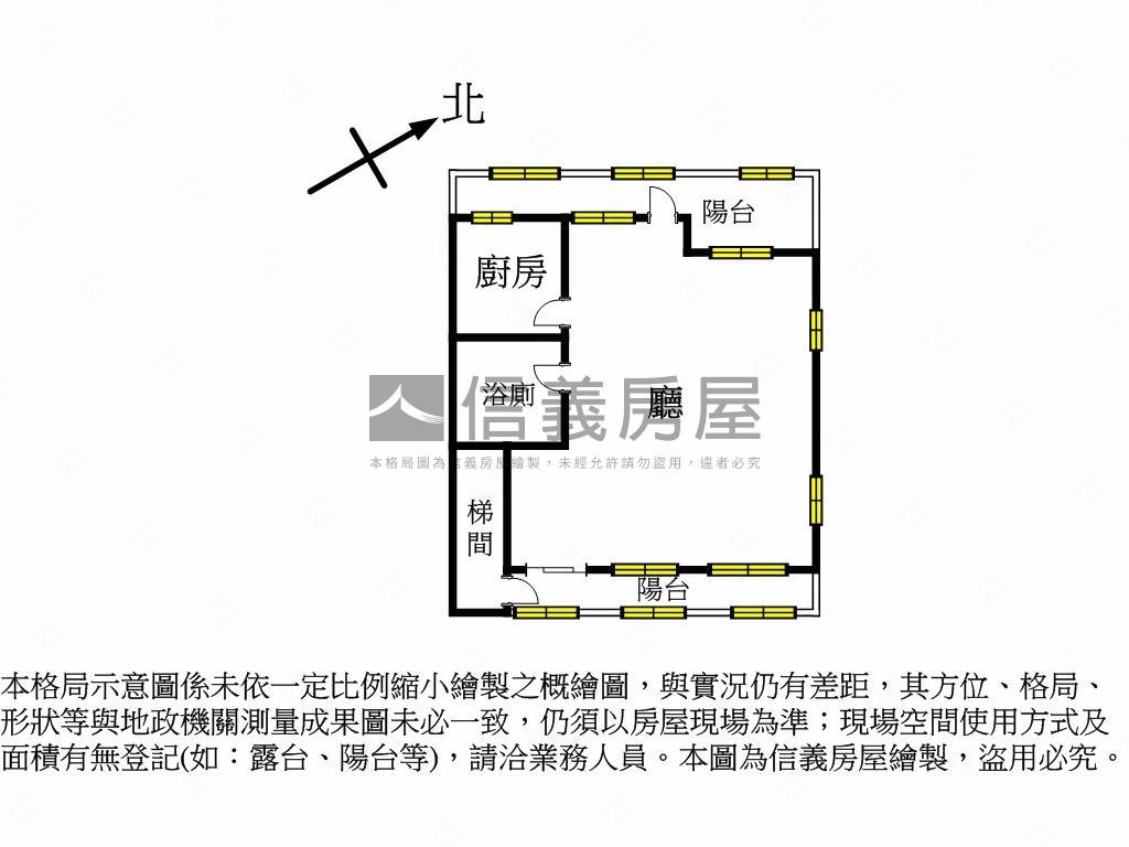 中華路，公寓三樓房屋室內格局與周邊環境