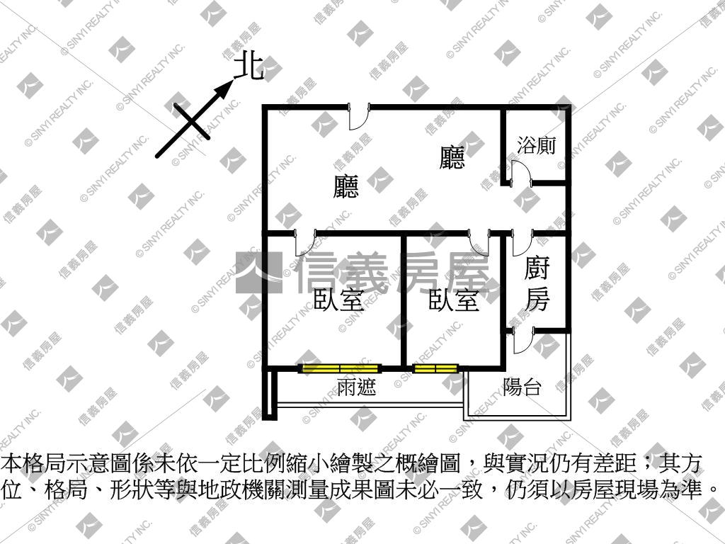 昕聯心景觀高樓２房美屋房屋室內格局與周邊環境