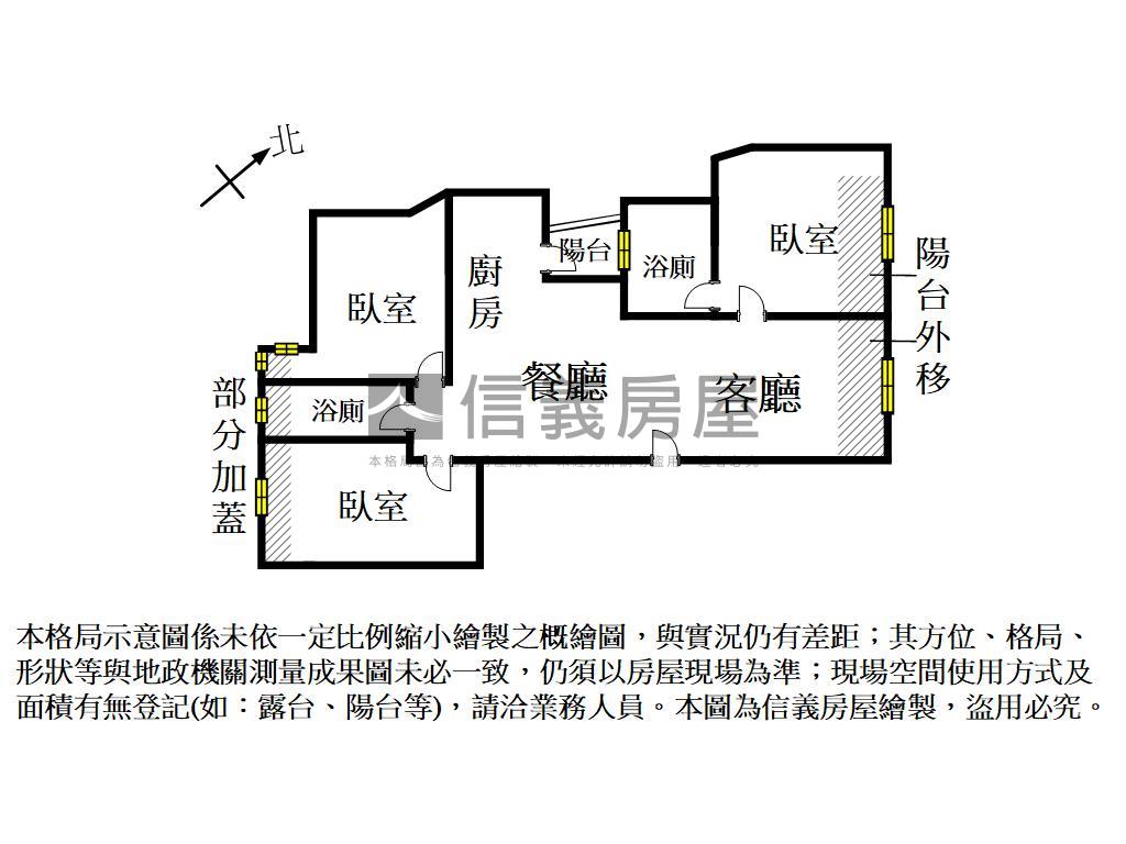 東區大同路嶄新三房房屋室內格局與周邊環境