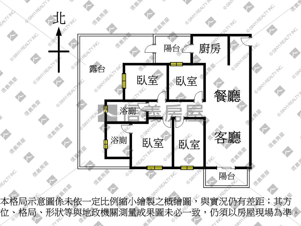 朝南帝王戶近好市多大四房房屋室內格局與周邊環境