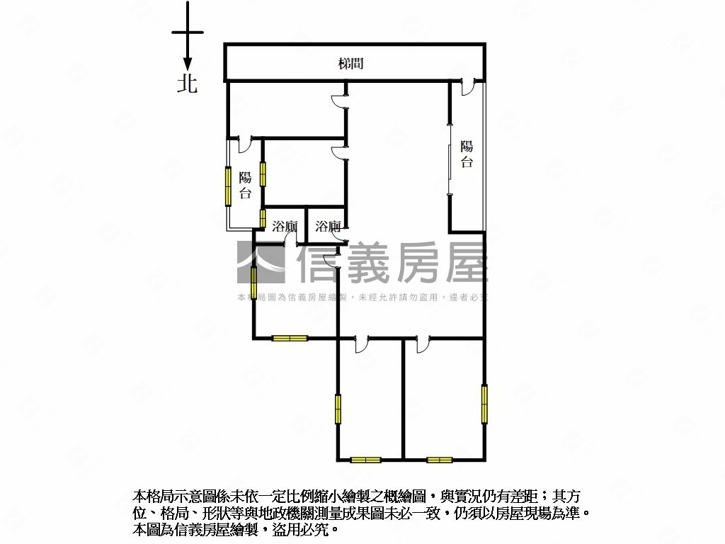 信義路２樓大空間房屋室內格局與周邊環境