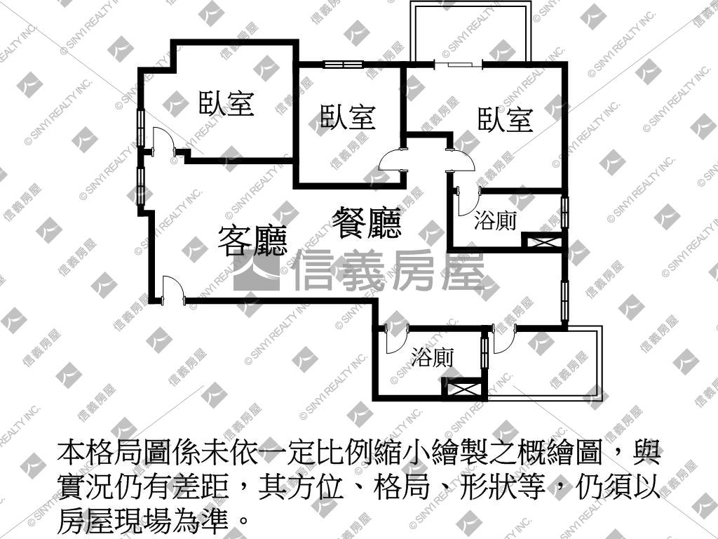 善化安慶時尚三房車位房屋室內格局與周邊環境