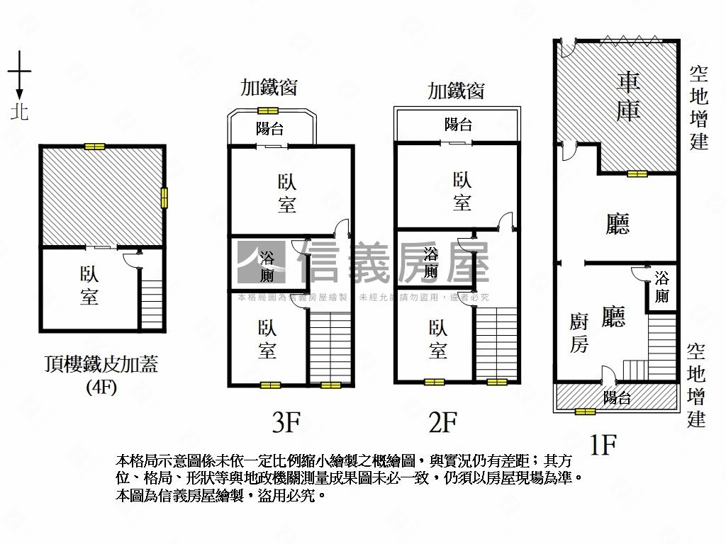 歸仁國小旁採光傳統車墅房屋室內格局與周邊環境