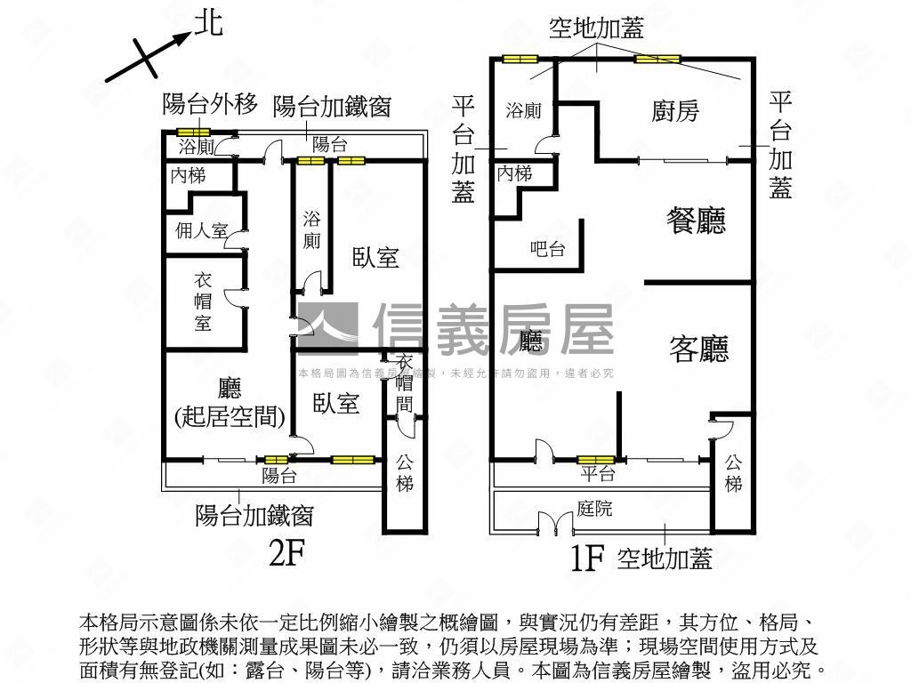 美校日僑美庭院樓中樓房屋室內格局與周邊環境