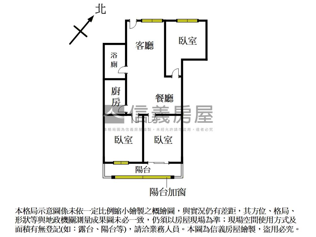台企後棟萬芳捷運電梯三房房屋室內格局與周邊環境
