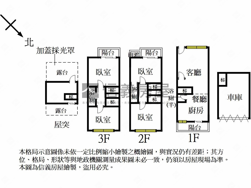 專任陽明清境社區型透天房屋室內格局與周邊環境