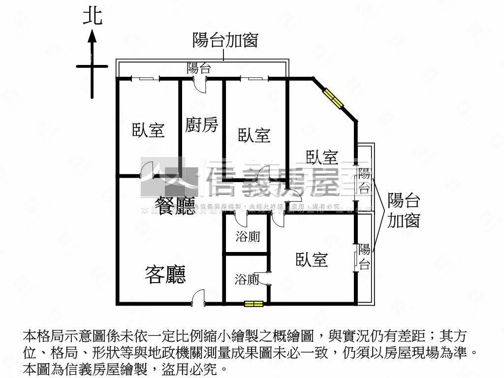 近捷運全新整理大四房房屋室內格局與周邊環境