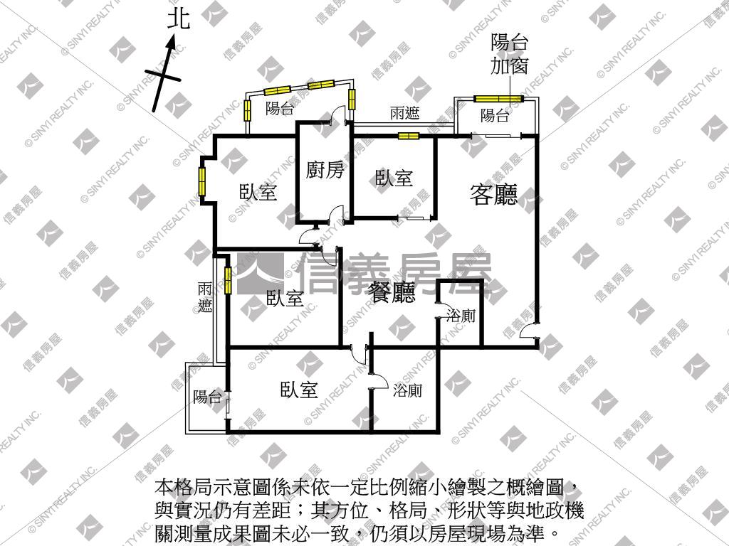 農１６輕軌高樓景採光四房房屋室內格局與周邊環境