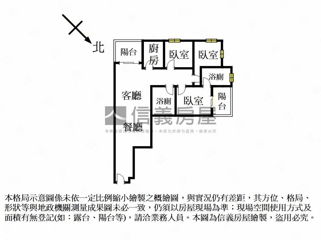 河景景觀三房平面車位房屋室內格局與周邊環境