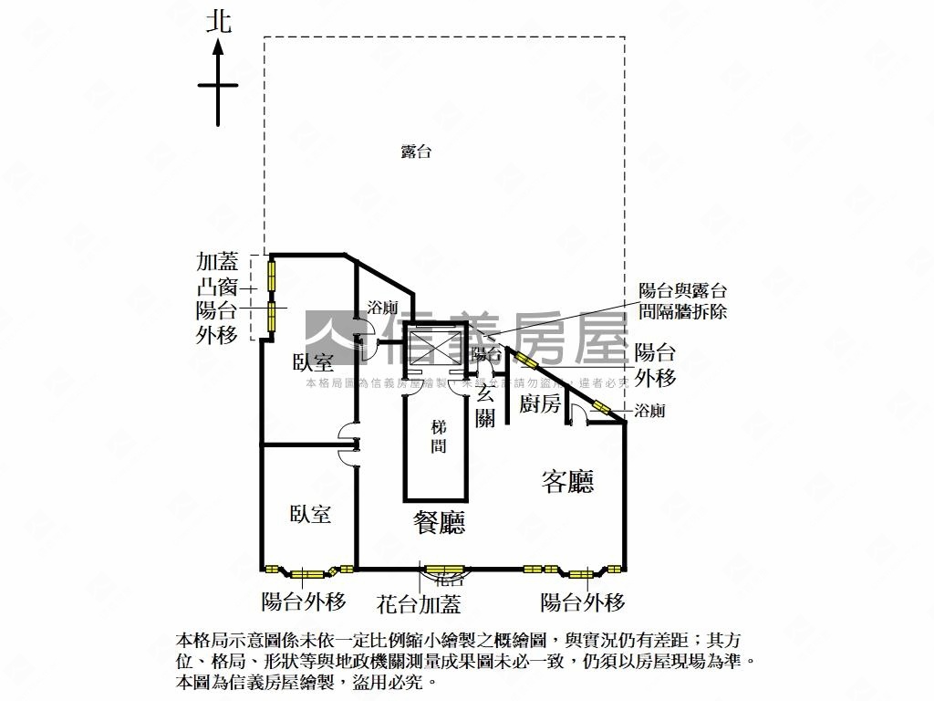 中正附小☆高樓大露臺房屋室內格局與周邊環境