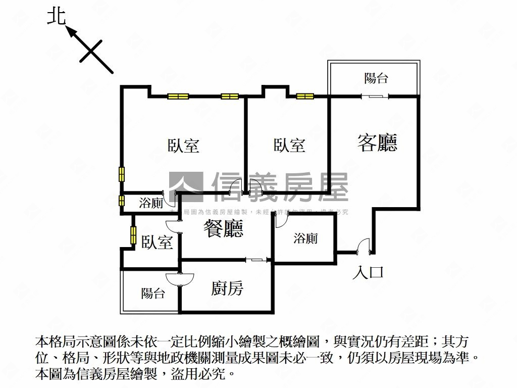 雙捷運次頂樓景觀三房車位房屋室內格局與周邊環境