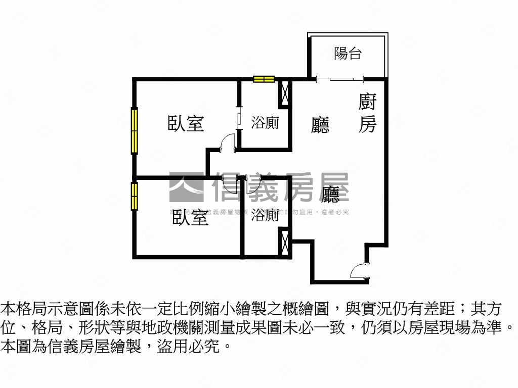 京品雙衛浴兩房含車位房屋室內格局與周邊環境