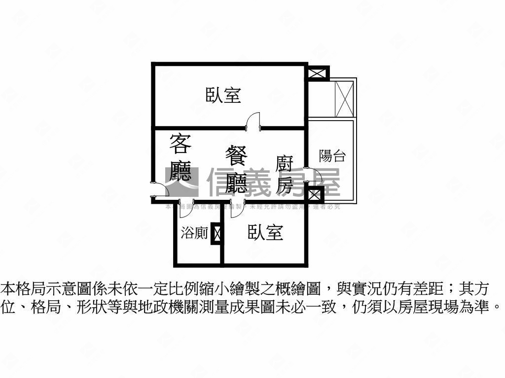 市政１號院高樓層２房平車房屋室內格局與周邊環境