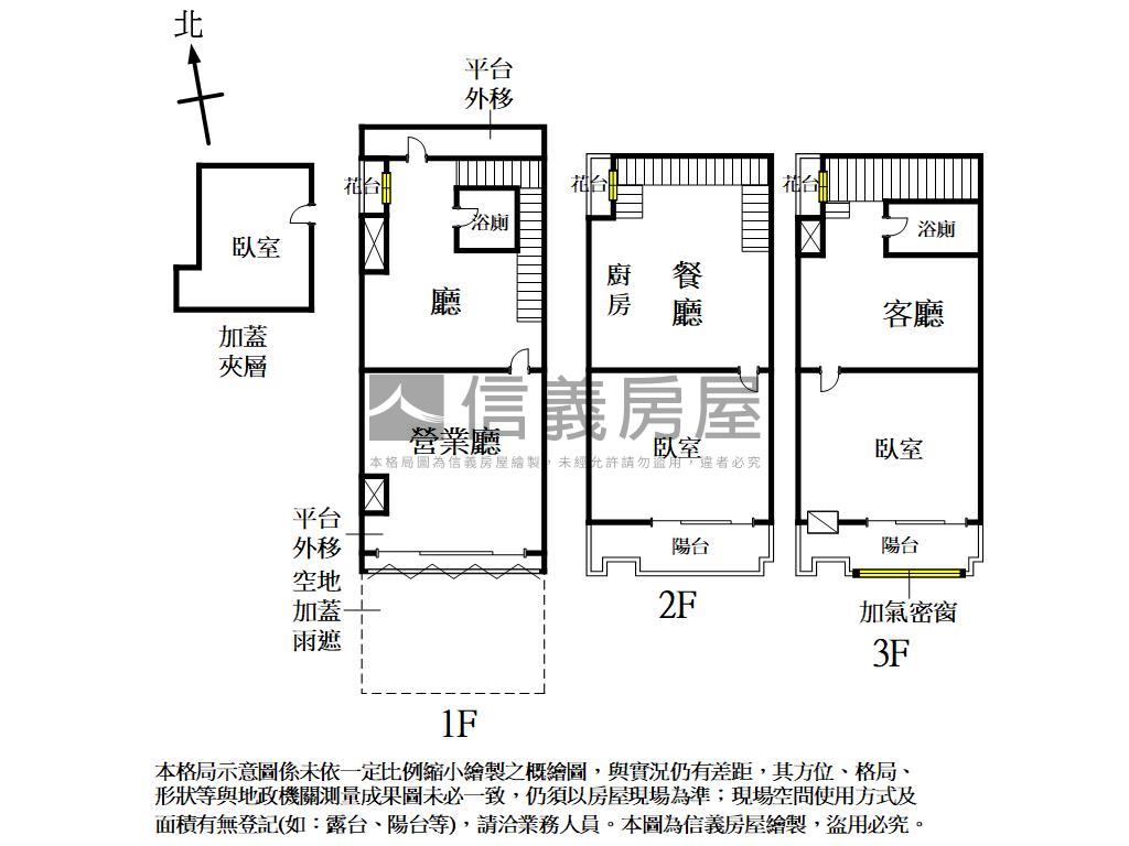 近捷運文華麗京三層店面房屋室內格局與周邊環境