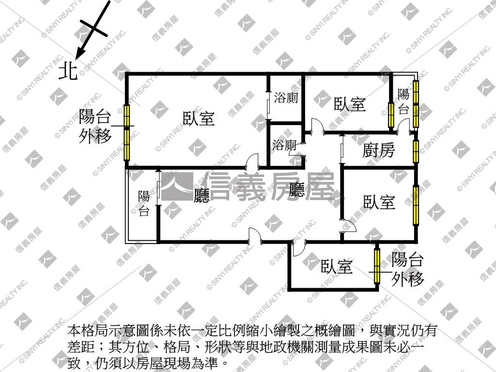 百立宮庭四房平車房屋室內格局與周邊環境