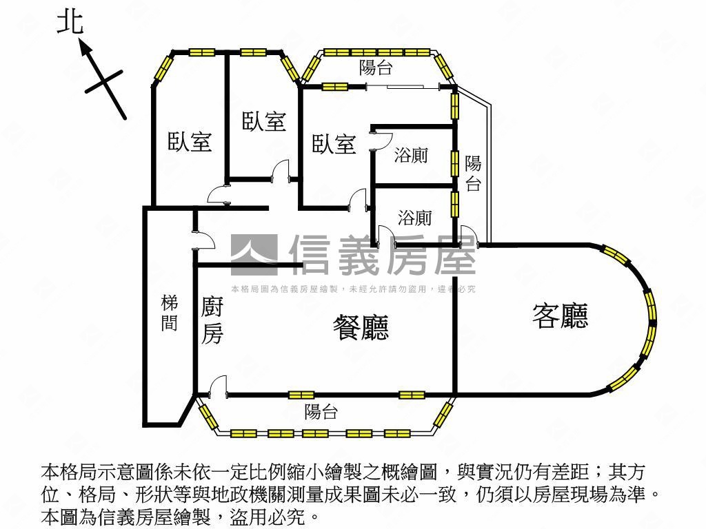 甲桂林景觀三房房屋室內格局與周邊環境