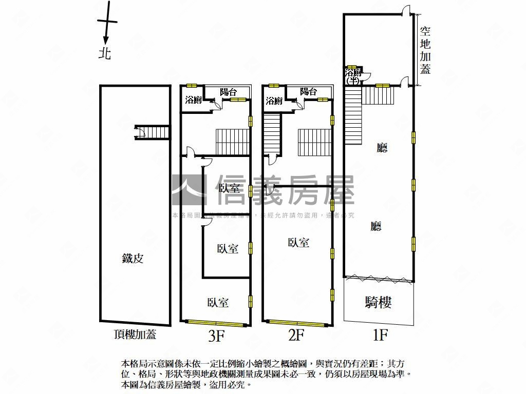 崗山北街正街稀有透天房屋室內格局與周邊環境