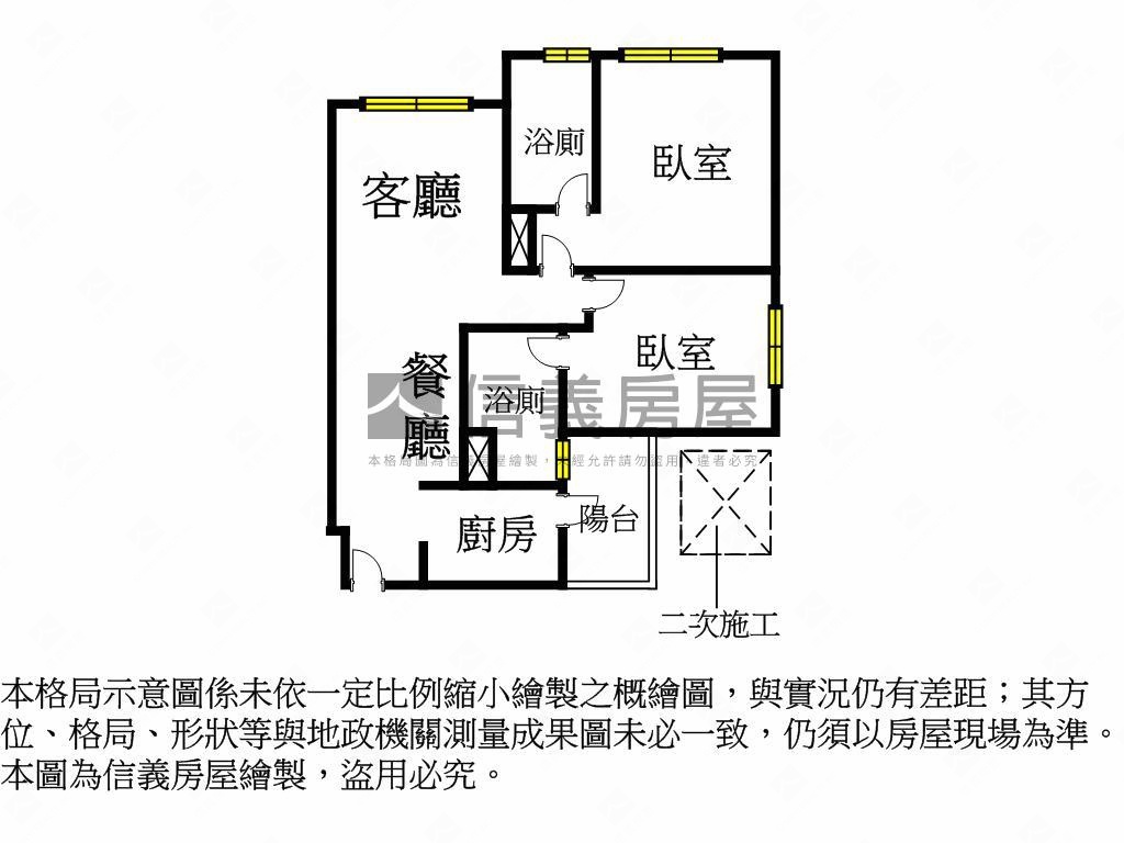 富宇禾悅Ｃ２棟７樓房屋室內格局與周邊環境