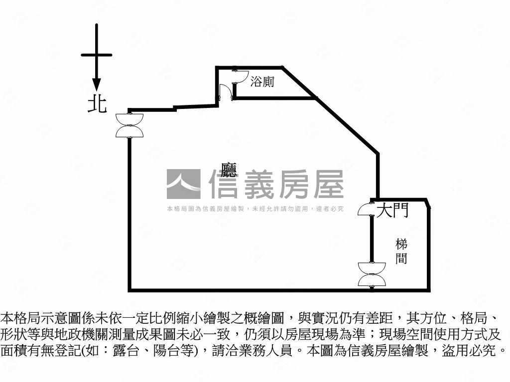 信義路獨立梯高效店辦房屋室內格局與周邊環境