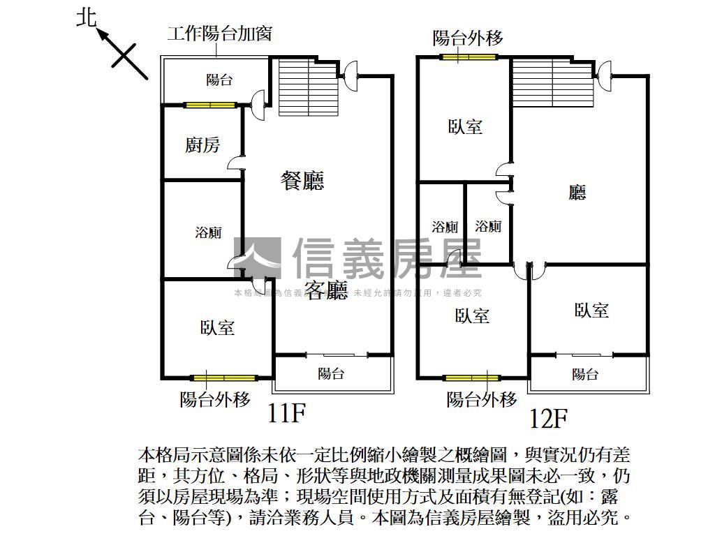 近道明正樓中樓４房平車房屋室內格局與周邊環境