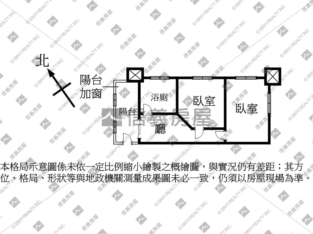 汐止近車站創世紀２房房屋室內格局與周邊環境