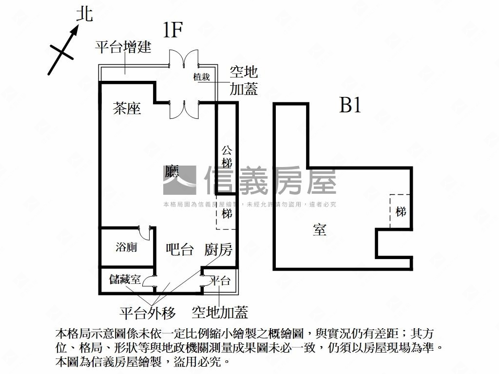 民生壹樓花園面公園房屋室內格局與周邊環境