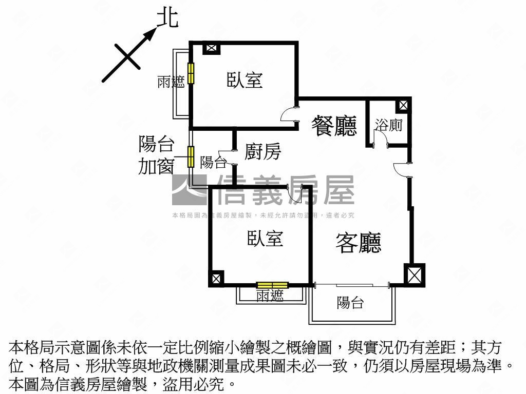 麥迪奇雙陽台兩房車位房屋室內格局與周邊環境